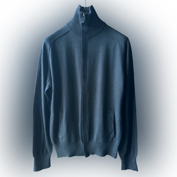 COPY - ZARA MAN Black Zip Up , Wool Blend - Picture 2 of 4